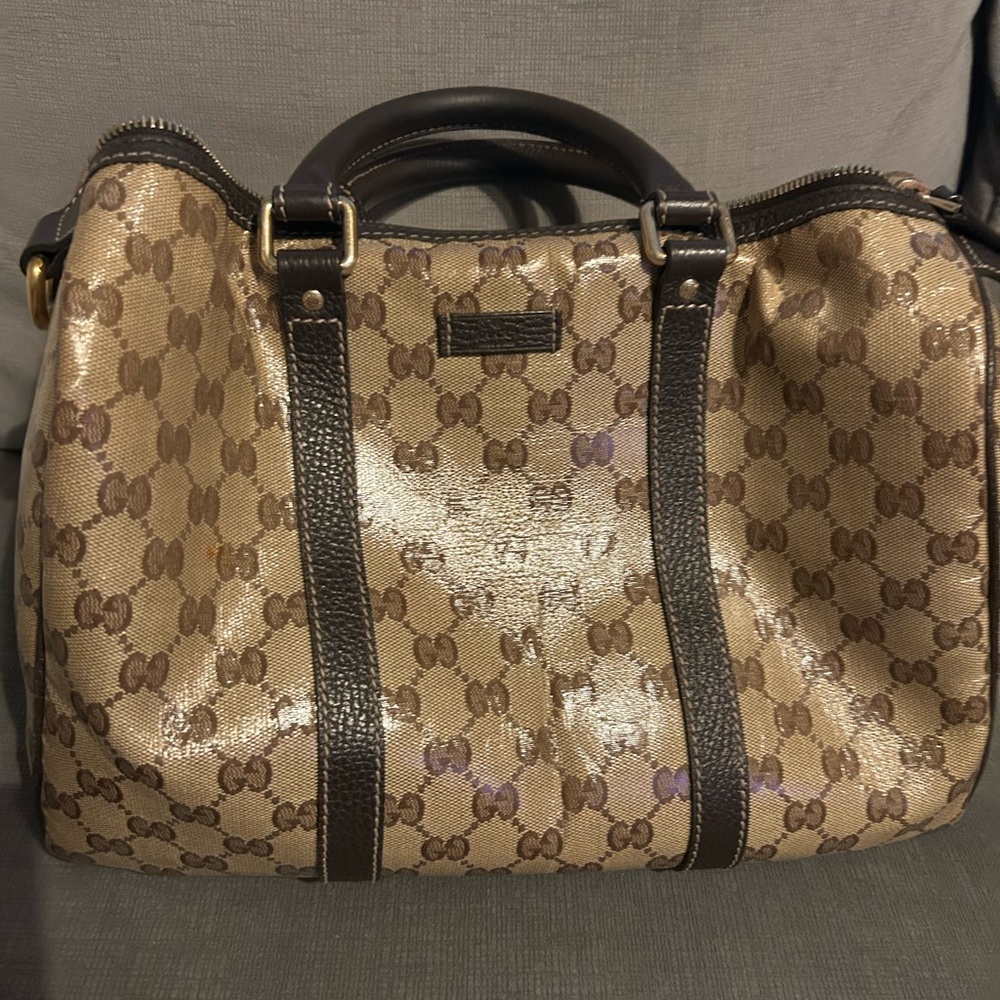 Gucci Beige and Brown Signature Tote - Picture 2 of 10